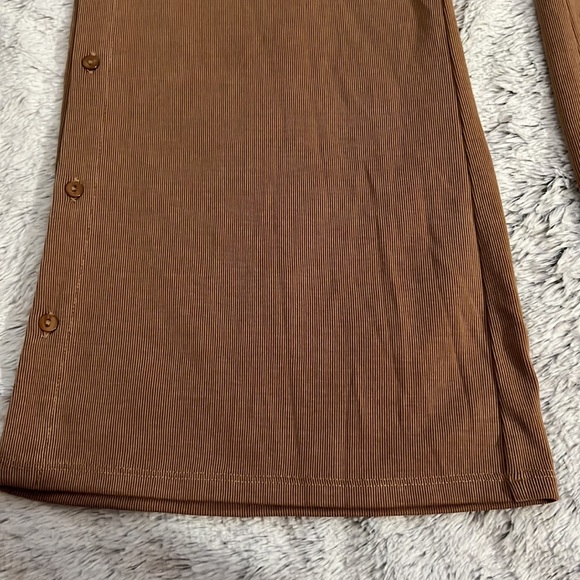 Nap Loungewear Rib-knit Flare Leg Button Pants - Picture 6 of 10